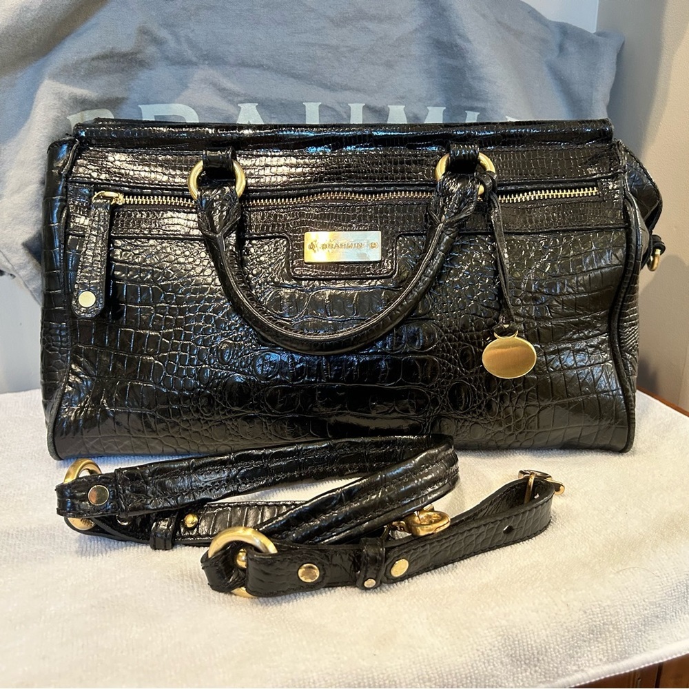 Brahmin Black Satchel